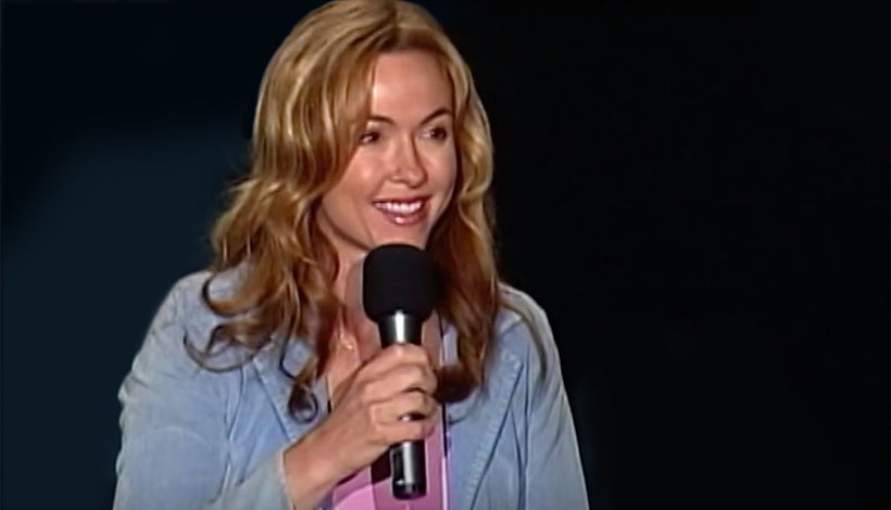Natalie Gray with mic